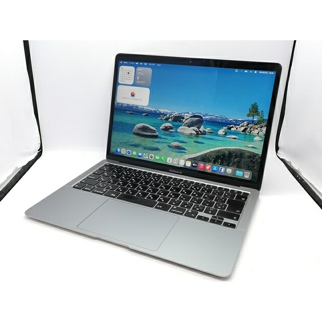 【中古】Apple MacBook Air 13in M1(中央処理装置:8C/GPU:7C) 8GB/256GB 間隔文字薄墨色 MGN63J/A (M1・2020)【立川フロム中武】引きうける継続期間１ヶ月【位置づけるB】