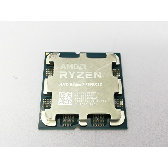 【中古】AMD Ryzen 7 7800X3D (4.2GHz/TC:5GHz) bulk AM5/8C/16T/L3 96MB/Radeon Graphics/TDP 120W【立川フロム中武】引き請ける継続期間１週