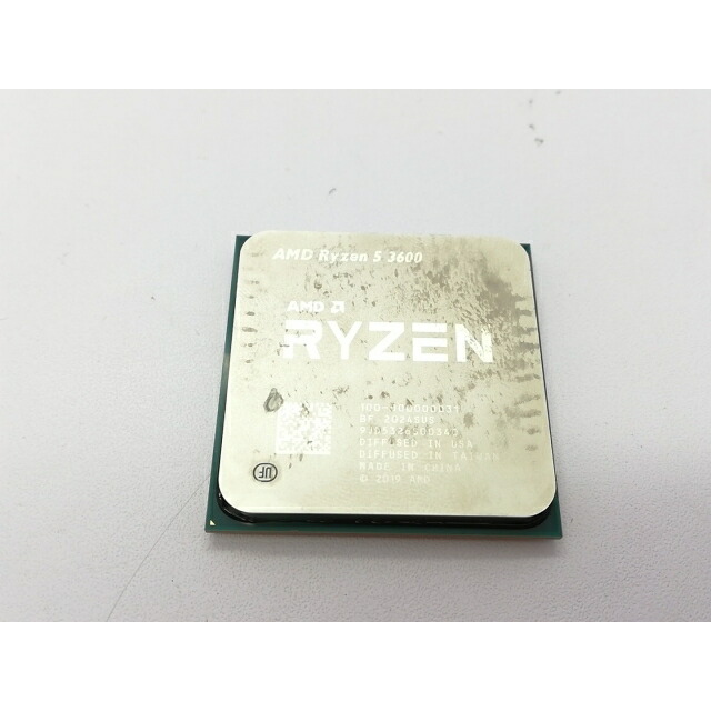 【中古】AMD Ryzen 5 3600 (3.6GHz/TC:4.2GHz) bulk AM4/6C/12T/L3 32MB/TDP 65W【立川フロム中武】引きうける継続期間１週