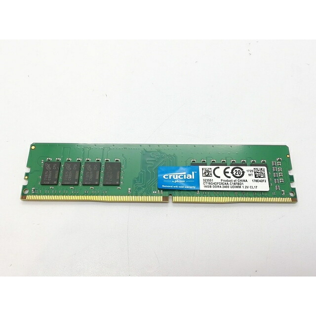 【中古】DDR4 16GB PC4-19200(DDR4-2400)【デスクトップPC用】【立川フロム中武】保証期間１週間｜じゃんぱら店 9,344円