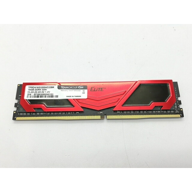 【中古】DDR4 16GB パソコン4-25600(DDR4-3200)【事務机とっ始めパソコン用】【立川フロム中武】引きうける継続期間１週