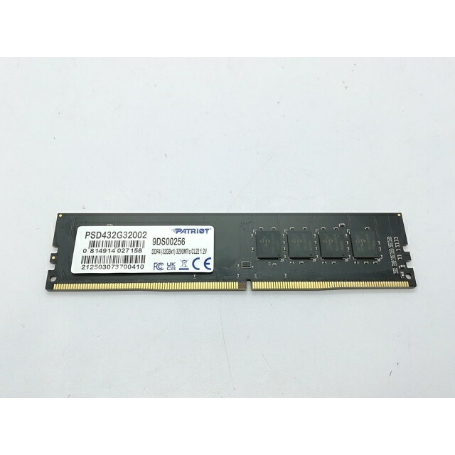 【中古】DDR4 32GB パソコン4-25600(DDR4-3200)【事務机とっ始めパソコン用】 【立川フロム中武】引きうける継続期間１週