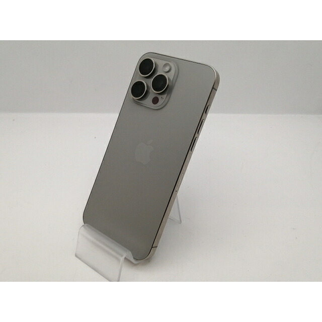 【中古】Apple docomo 【SIMフリー】 iPhone 15 Pro Max 256GB ナチュラルチタニウム MU6R3J/A【新宿東口】保証期間１ヶ月【ランクB】｜じゃんぱら店