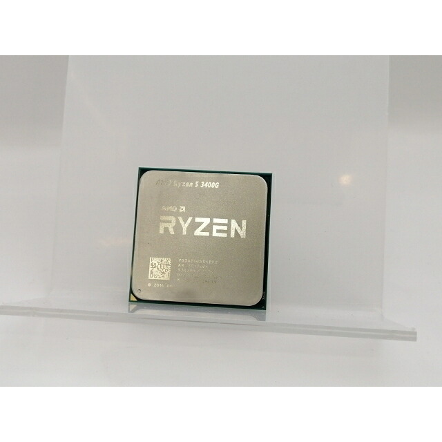 【中古】AMD Ryzen 5 3400G (3.7GHz/TC:4.2GHz) bulk AM4/4C/8T/L3 4MB/Radeon Vega11/TDP 65W【東池袋1丁目】保証期間１週間