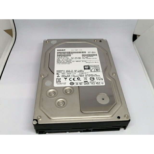 【中古】HGST HMS5C4040ALE640 4TB/CoolSpin/64MB/6Gbps【東池袋1丁目】保証期間１週間