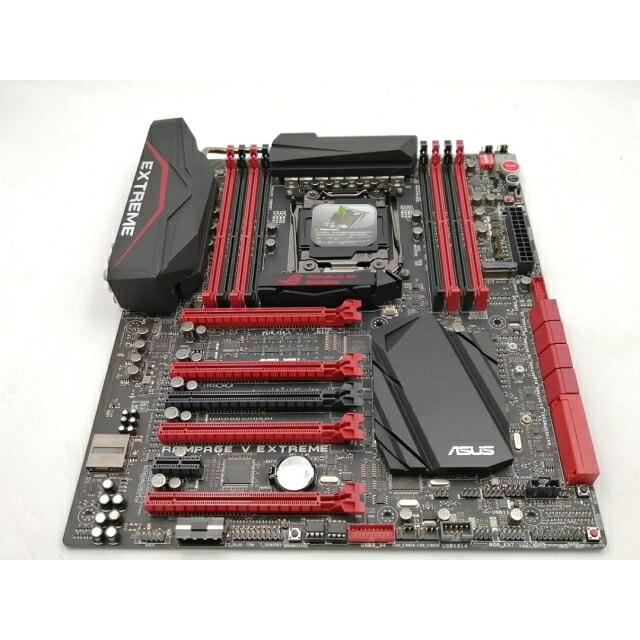【中古】ASUS RAMPAGE V EXTREME X99/LGA2011-v3(DDR4)/11ac無線LAN/SATA Express/M.2(x4)/E-ATX 【ECセンター】保証期間１週間