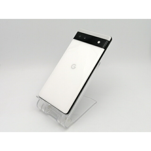 【中古】Google 国内版 【SIMフリー】 Pixel 6a チョーク 6GB 128GB GB17L【ECセンター】保証期間１ヶ月【ランクB】