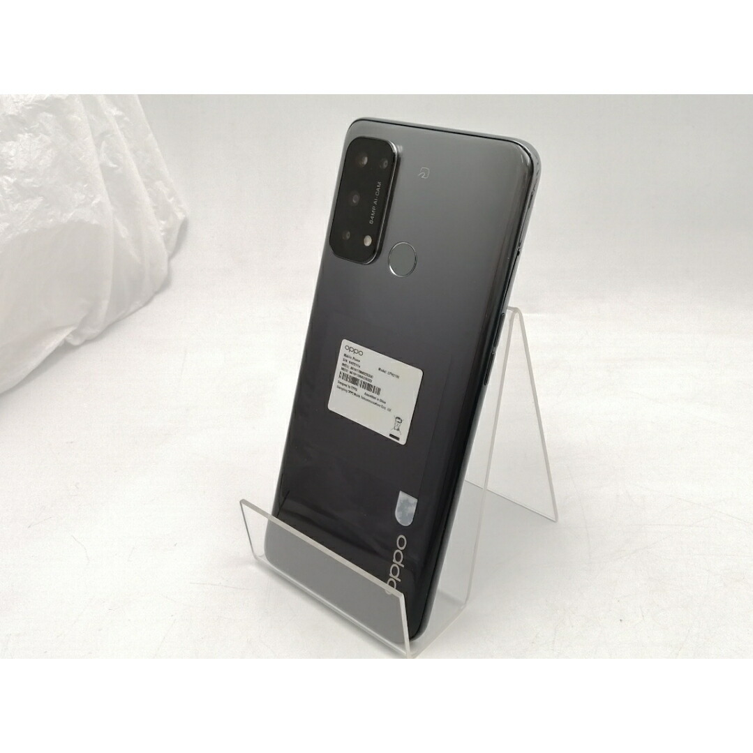 【中古】Oppo 国内版 【SIM無償性】 OPPO Reno5 A しろがね色黒いこと 6GB 128GB CPH2199【EC真っただ中】引き受ける継続期間１ヶ月【序列付けるB】