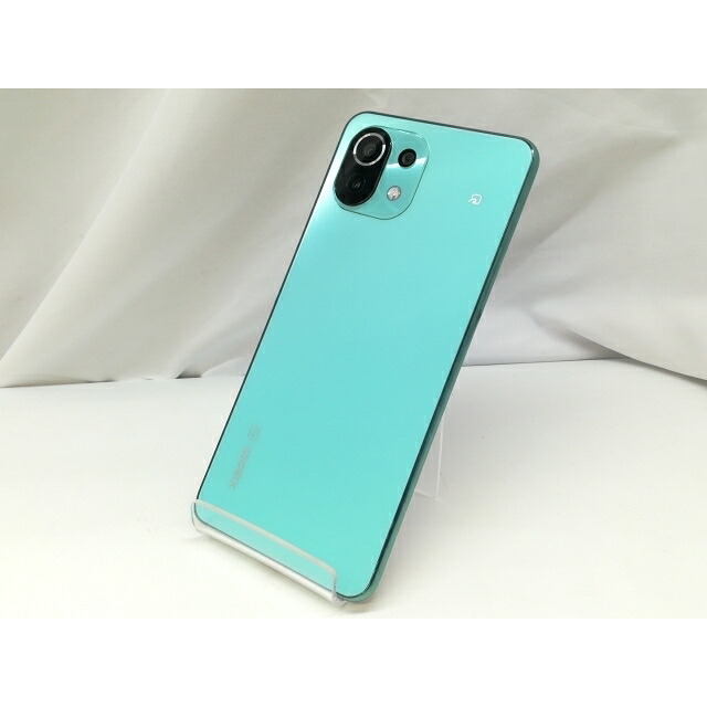 【中古】Xiaomi 国内版 【SIM無償性】 Mi 11 Lite 5G ペパーミント緑であること 6GB 128GB M2101K9R【EC真っただ中】引き受ける継続期間１ヶ月【序列付けるB】