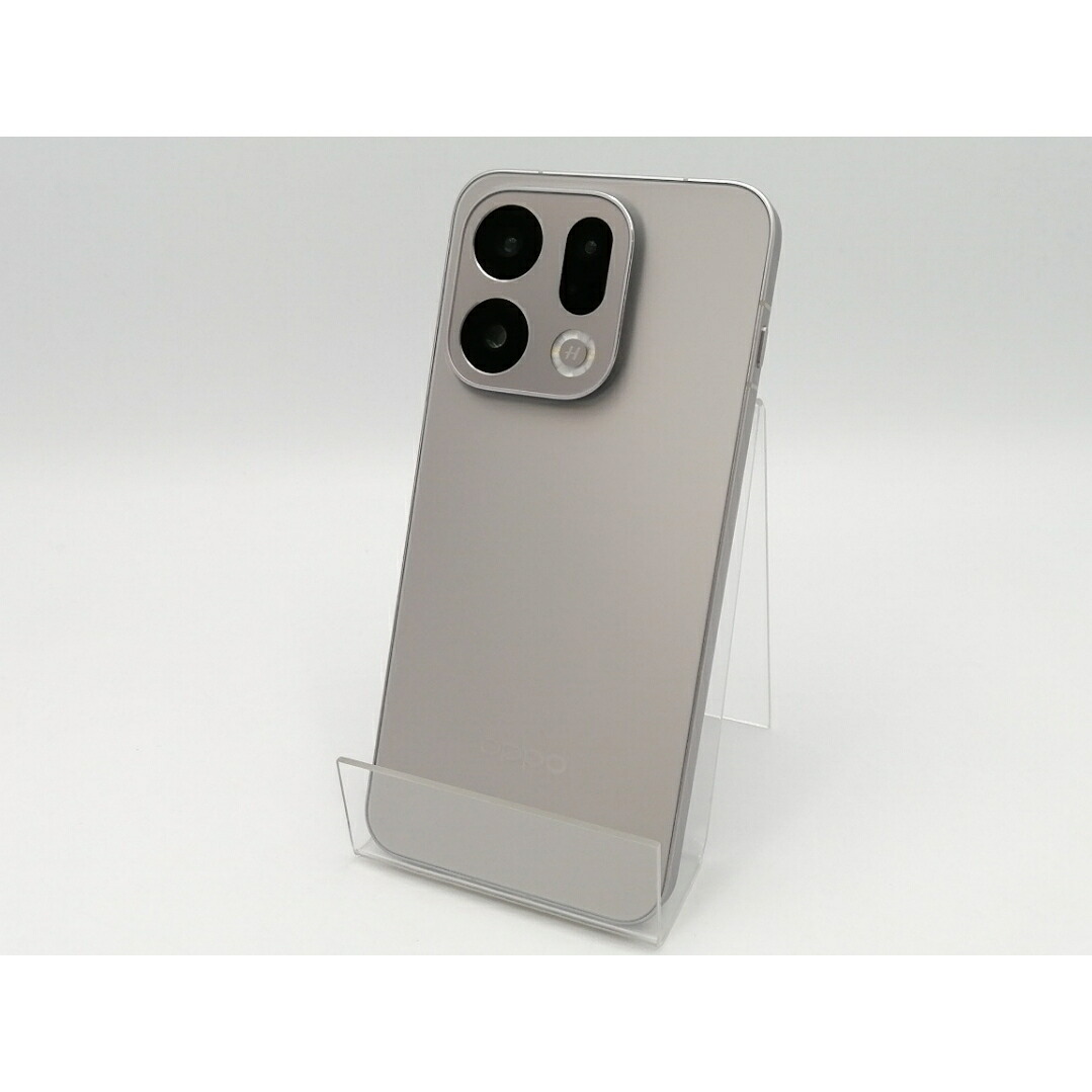 【中古】Oppo au 【SIM無償性】 OPPO Find X9 チタニウム薄墨色 16GB 512GB OPG07【EC真っただ中】引き受ける継続期間１ヶ月【価値づけるA】