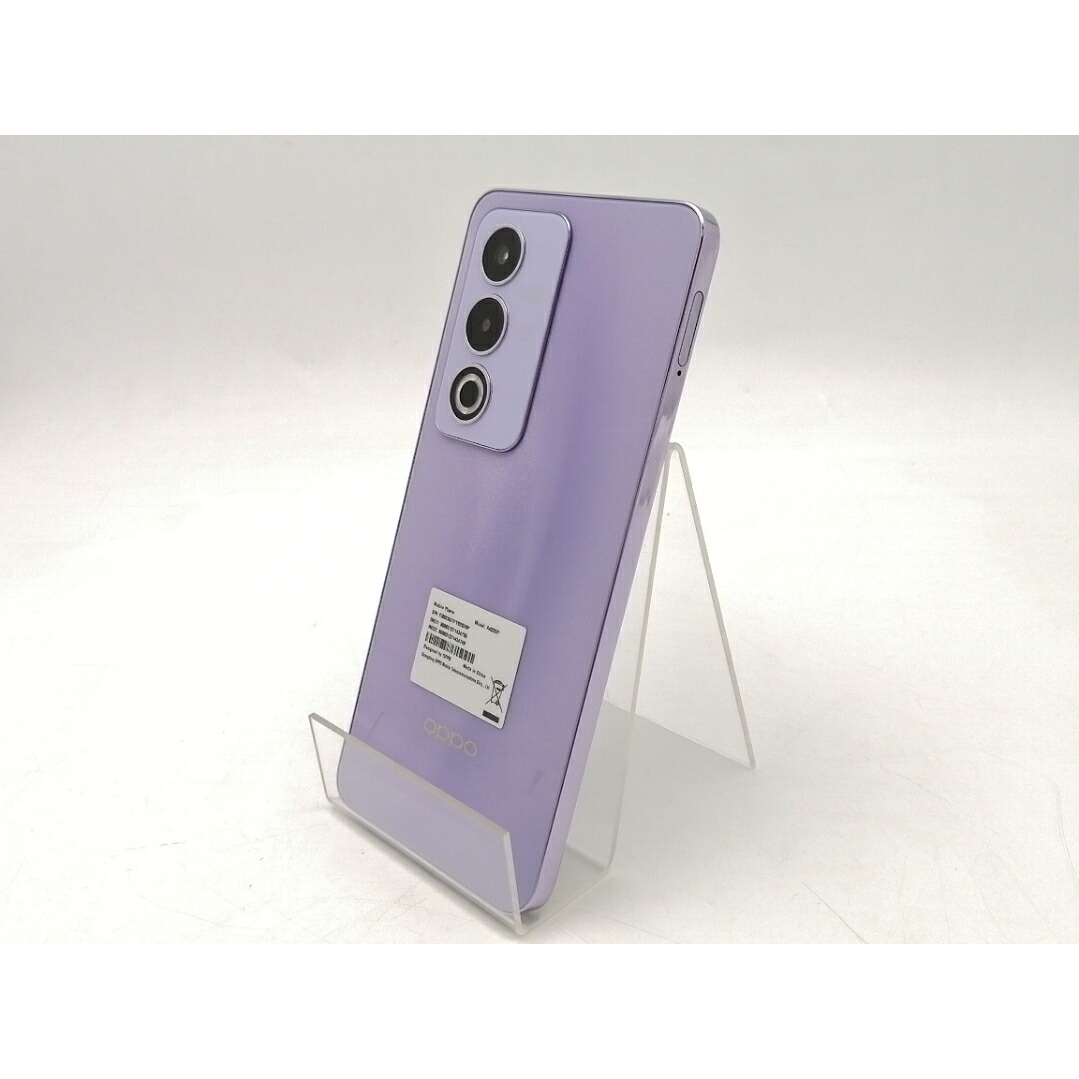 【中古】Oppo ymobile 【SIMフリー】 OPPO A3 5G 4GB 128GB パープル【ECセンター】保証期間1ヶ月【ランクA】|じゃんぱら店