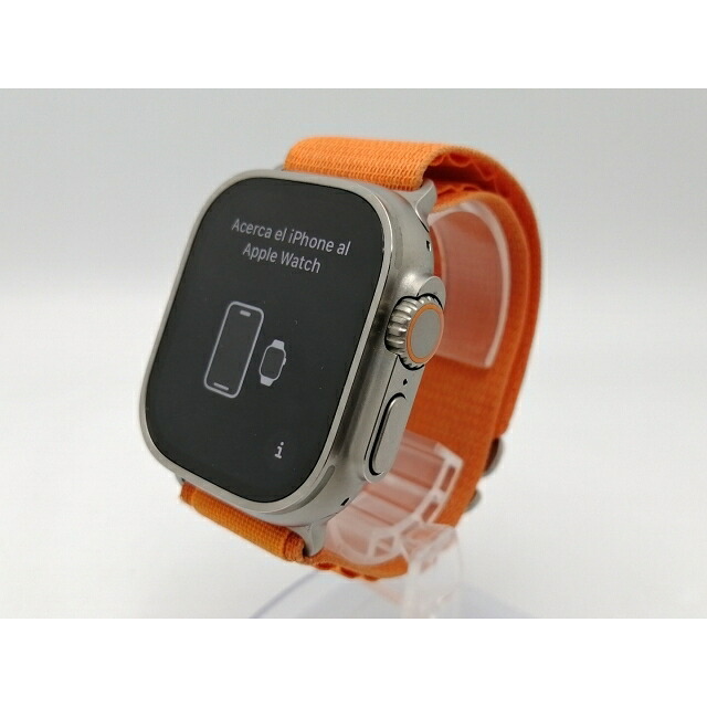 【中古】Apple Apple Watch Ultra 49mm Cellular チタニウムケース/オレンジアルパインループ M MQFL3J/A【ECセンター】保証期間1ヶ月【ランクB】|じゃんぱら店
