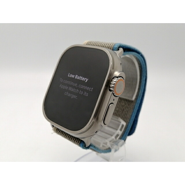 【中古】Apple Apple Watch Ultra 49mm Cellular チタニウムケース/ブルー/グレイトレイルループ S&M MNHL3J/A【ECセンター】保証期間1ヶ月【ランクC】|じゃんぱら店