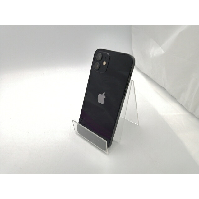 【中古】Apple ymobile 【SIMロック解除済み】 iPhone 12 64GB ブラック MGHN3J/A【ECセンター】保証期間１ヶ月【ランクB】