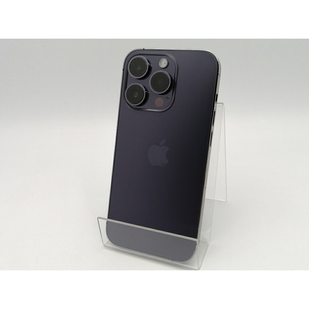 【中古】Apple 国内版 【SIM無償性】 iPhone 14 Pro 128GB ディープパープル MQ0F3J/A【EC真っただ中】引きうける継続期間１ヶ月【位置づけるA】