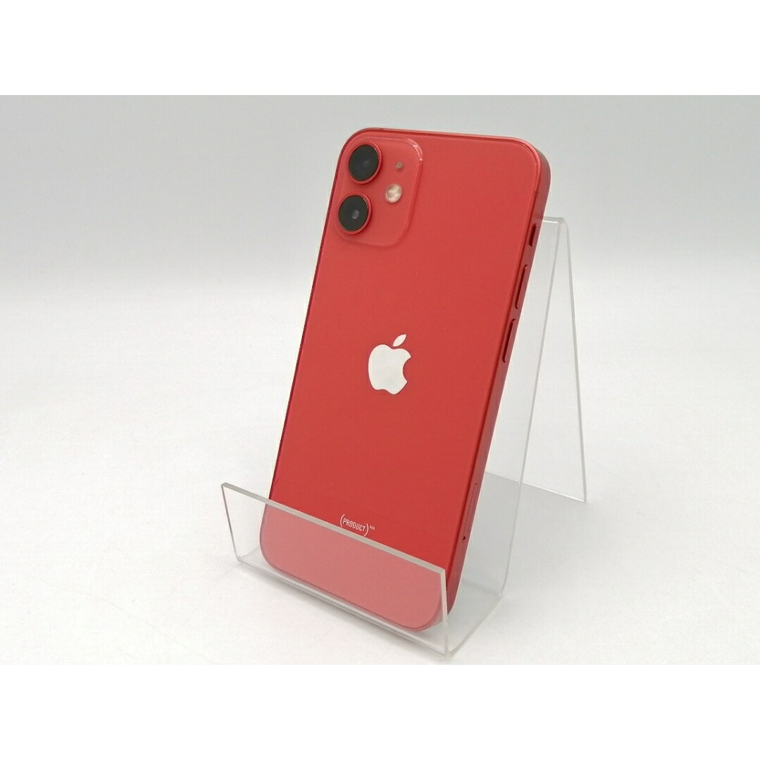 【中古】Apple SoftBank 【SIMロック解除済み】 iPhone 12 mini 128GB (PRODUCT)RED MGDN3J/A【ECセンター】保証期間１ヶ月【ランクB】｜じゃんぱら店 26,637円