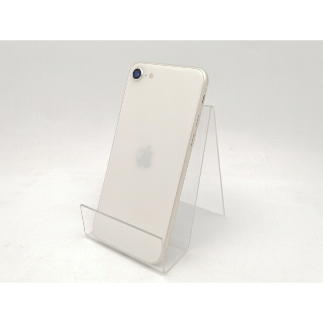 【中古】Apple au 【SIMフリー】 iPhone SE（第3世代） 128GB スターライト MMYG3J/A【ECセンター】保証期間１ヶ月【ランクC】｜じゃんぱら店