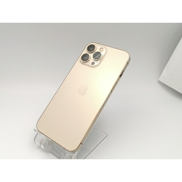 【中古】Apple docomo 【SIM無償性】 iPhone 13 Pro Max 256GB ゴールド MLJA3J/A【EC真っただ中】引きうける継続期間１ヶ月【位置づけるB】