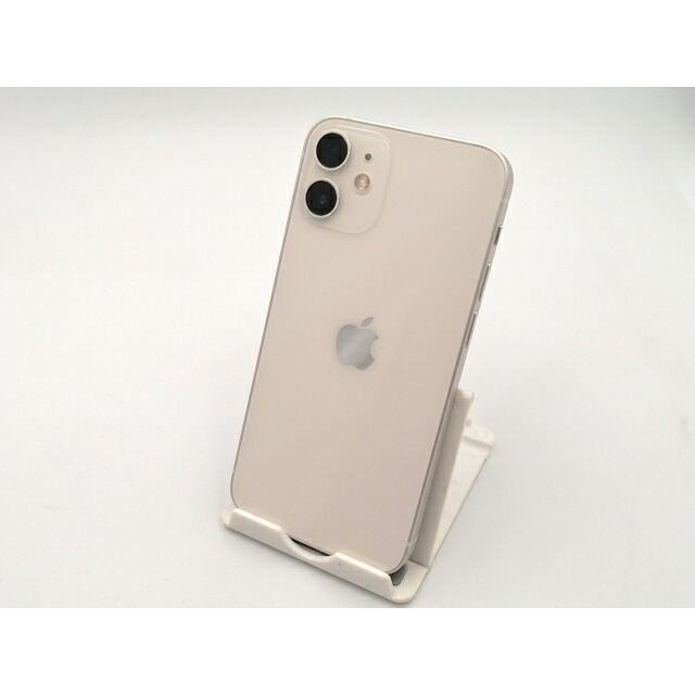 【中古】Apple 国内版 【SIMフリー】 iPhone 12 mini 128GB ホワイト MGDM3J/A【ECセンター】保証期間１ヶ月【ランクB】
