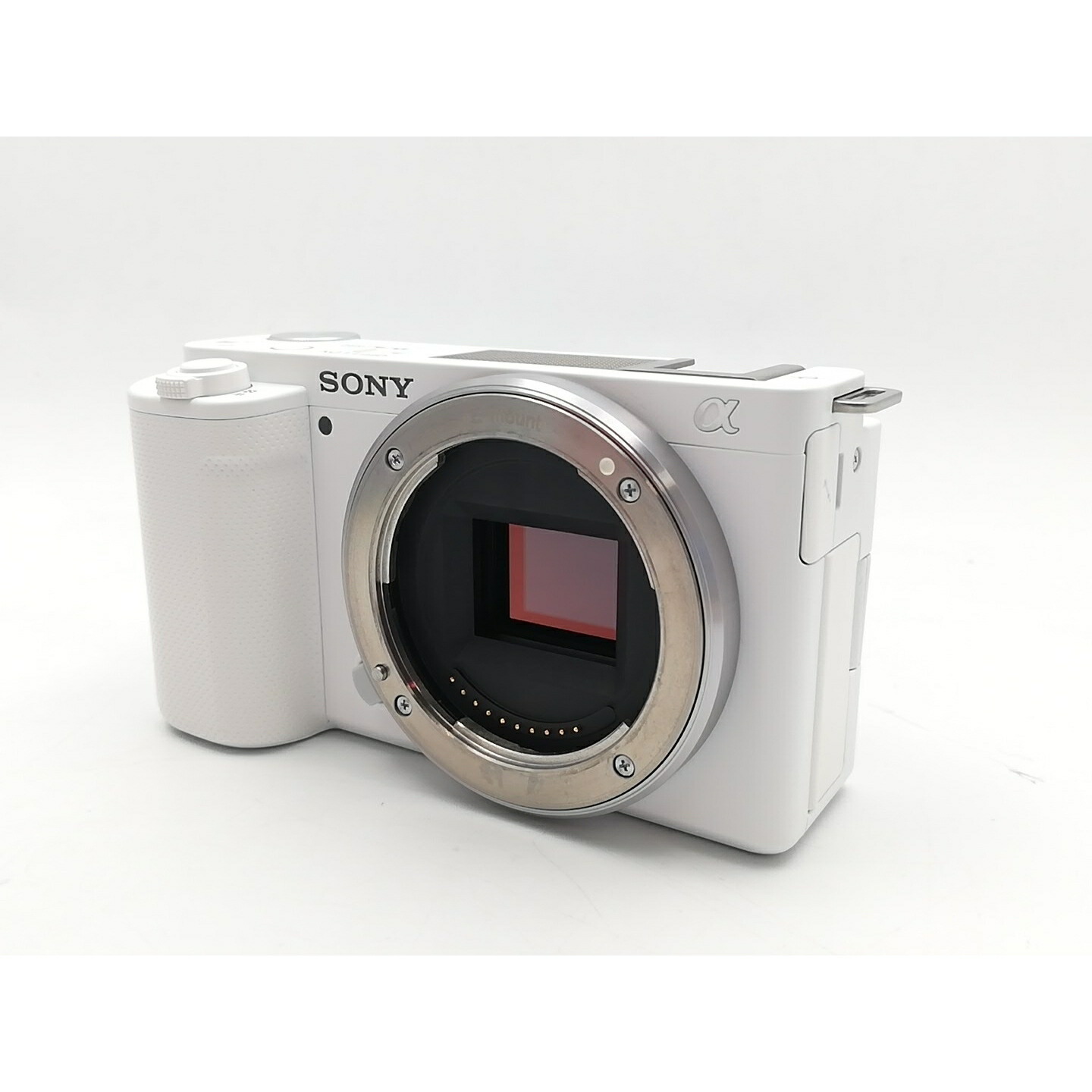 【中古】SONY VLOGCAM ZV-E10 上半身 白いこと【EC真っただ中】引き受ける継続期間１ヶ月【価値づけるB】