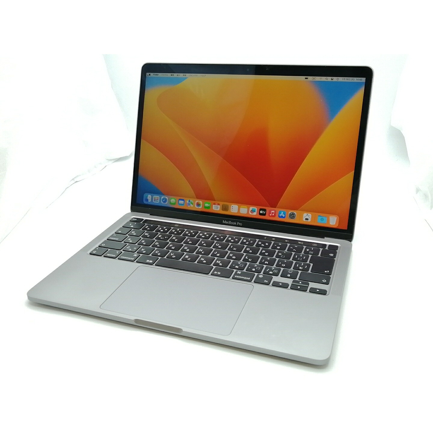 【中古】Apple MacBook Pro 13インチ CTO (M1・2020) スペースグレイ Apple M1(CPU:8C/GPU:8C)/16G/256G【ECセンター】保証期間１ヶ月【ランクB】