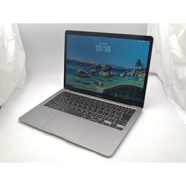 【中古】Apple MacBook Air 13インチ CTO (M1・2020) スペースグレイ Apple M1(CPU:8C/GPU:8C)/16G/1T【ECセンター】保証期間１ヶ月【ランクB】