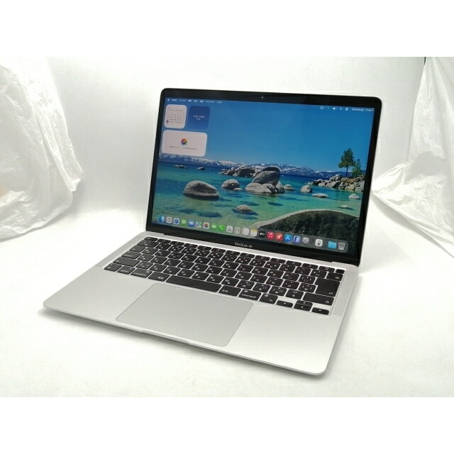 【中古】Apple MacBook Air 13in M1(中央処理装置:8C/GPU:8C) 8GB/512GB しろがね色 MGNA3J/A (M1・2020)【EC真っただ中】引きうける継続期間１ヶ月【位置づけるA】