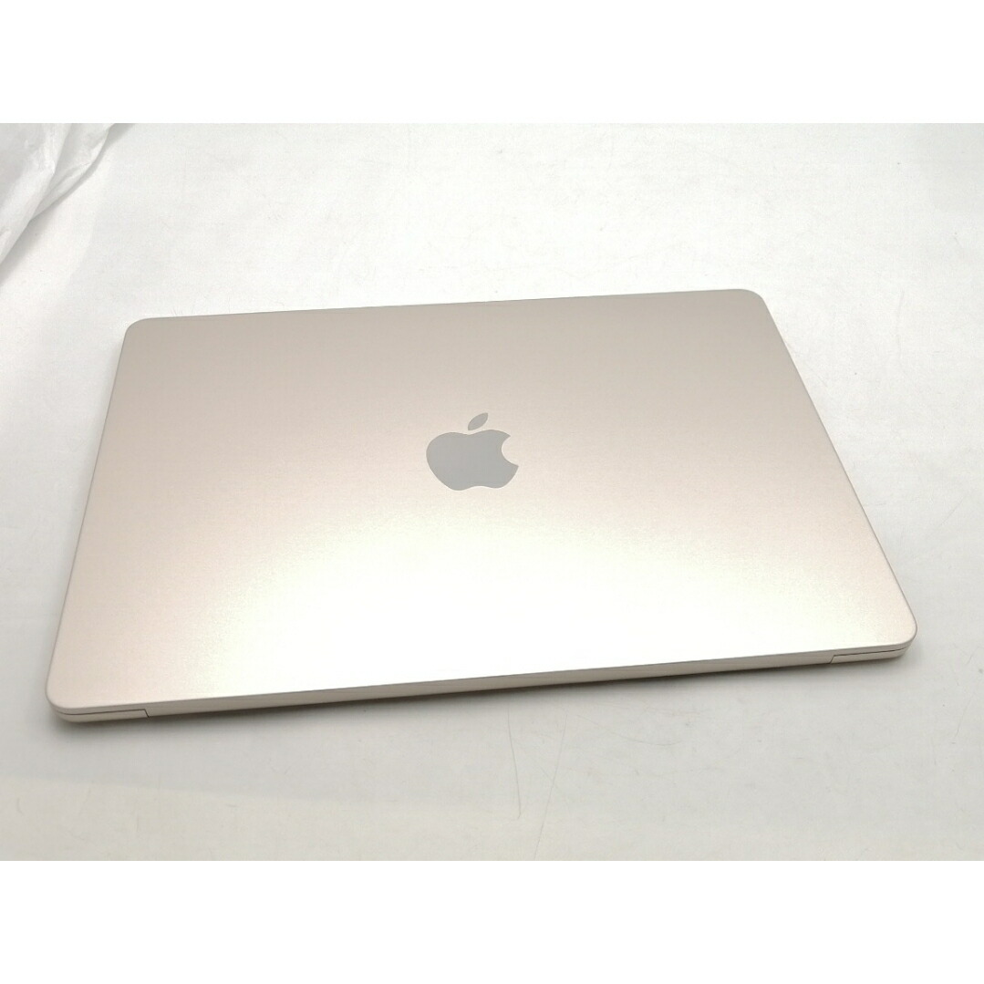 【中古】Apple MacBook Air 13インチ M3(CPU:8C/GPU:8C) 16GB/256GB スターライト MC8J4J/A (13インチ, M3, 2024)【ECセンター】保証期間１ヶ月【ランクB】｜じゃんぱら店