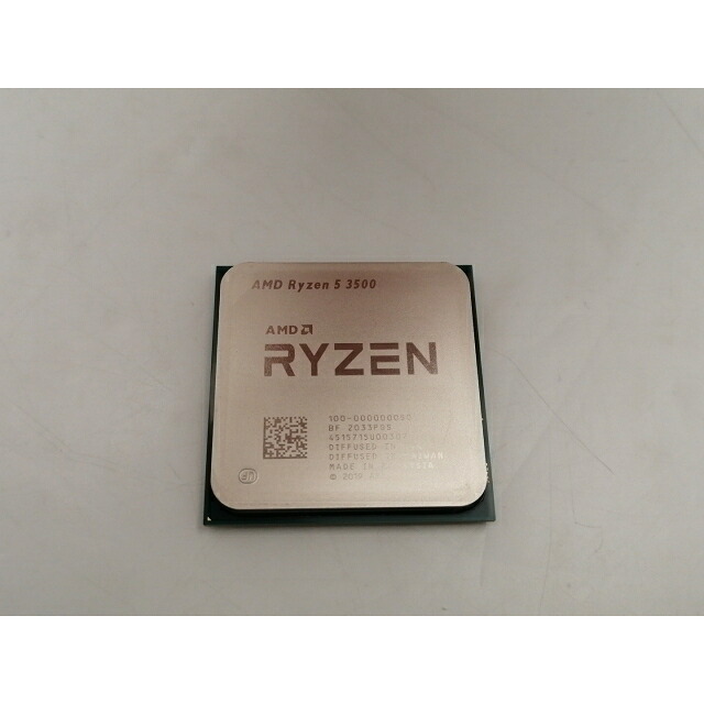 【中古】AMD Ryzen 5 3500 (3.6GHz/TC:4.1GHz) bulk AM4/6C/6T/L3 16MB/TDP 65W【ECセンター】保証期間１週間