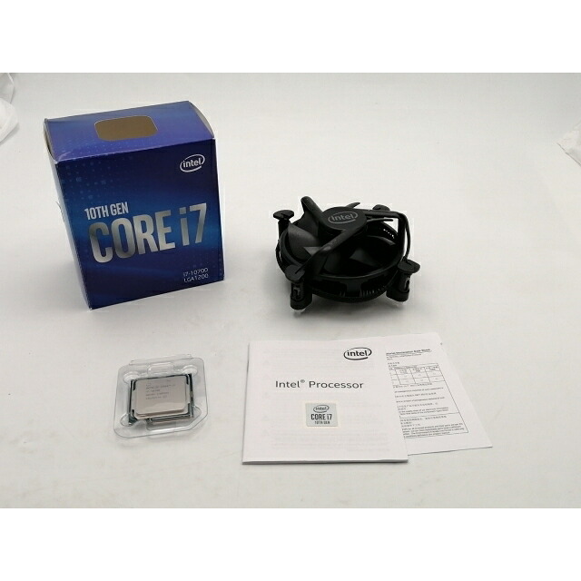 【中古】Intel Core i7-10700 (2.9GHz/TB:4.8GHz) BOX LGA1200/8C/16T/L3 16M/UHD630/TDP65W【ECセンター】保証期間１週間