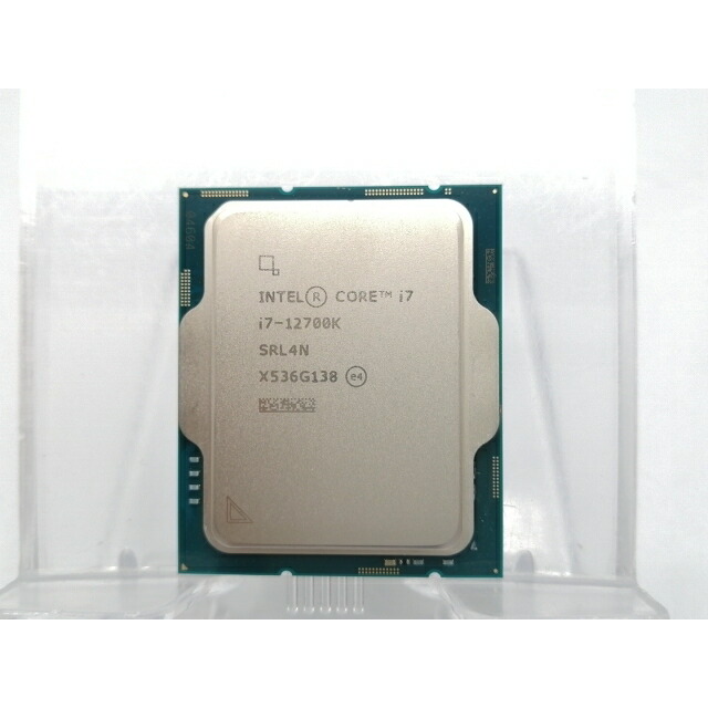 【中古】Intel Core i7-12700K(3.6GHz) Box LGA1700/12C(P:8C/E:4C)/20T/L3 25M/UHD770/PBP125W【EC真っただ中】引き請ける継続期間１週