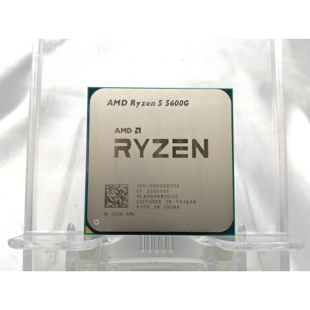 【中古】AMD Ryzen 5 5600G (3.9GHz/TC:4.4GHz) BOX AM4/6C/12T/L3 16MB/Radeon Graphics/TDP 65W【EC真っただ中】引きうける継続期間１週