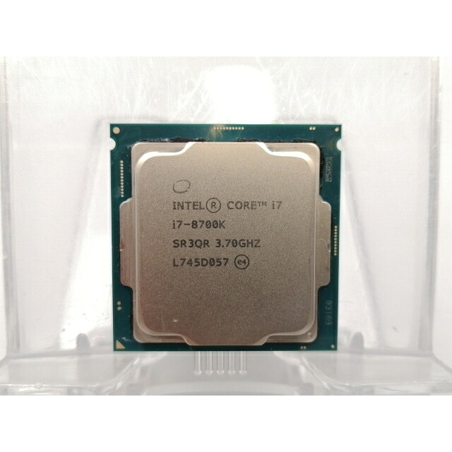 【中古】Intel Core i7-8700K (3.7GHz/結核症:4.7GHz) bulk LGA1151/6C/12T/L3 12M/UHD630/TDP95W【EC真っただ中】引きうける継続期間１週