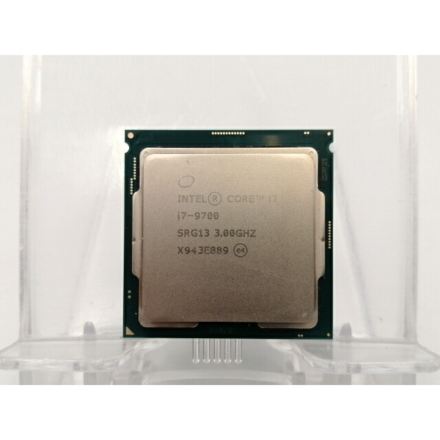 【中古】Intel Core i7-9700 (3GHz/結核症:4.7GHz/SRG13/R0) bulk LGA1151/8C/8T/L3 12M/UHD630/TDP65W【EC真っただ中】引きうける継続期間１週
