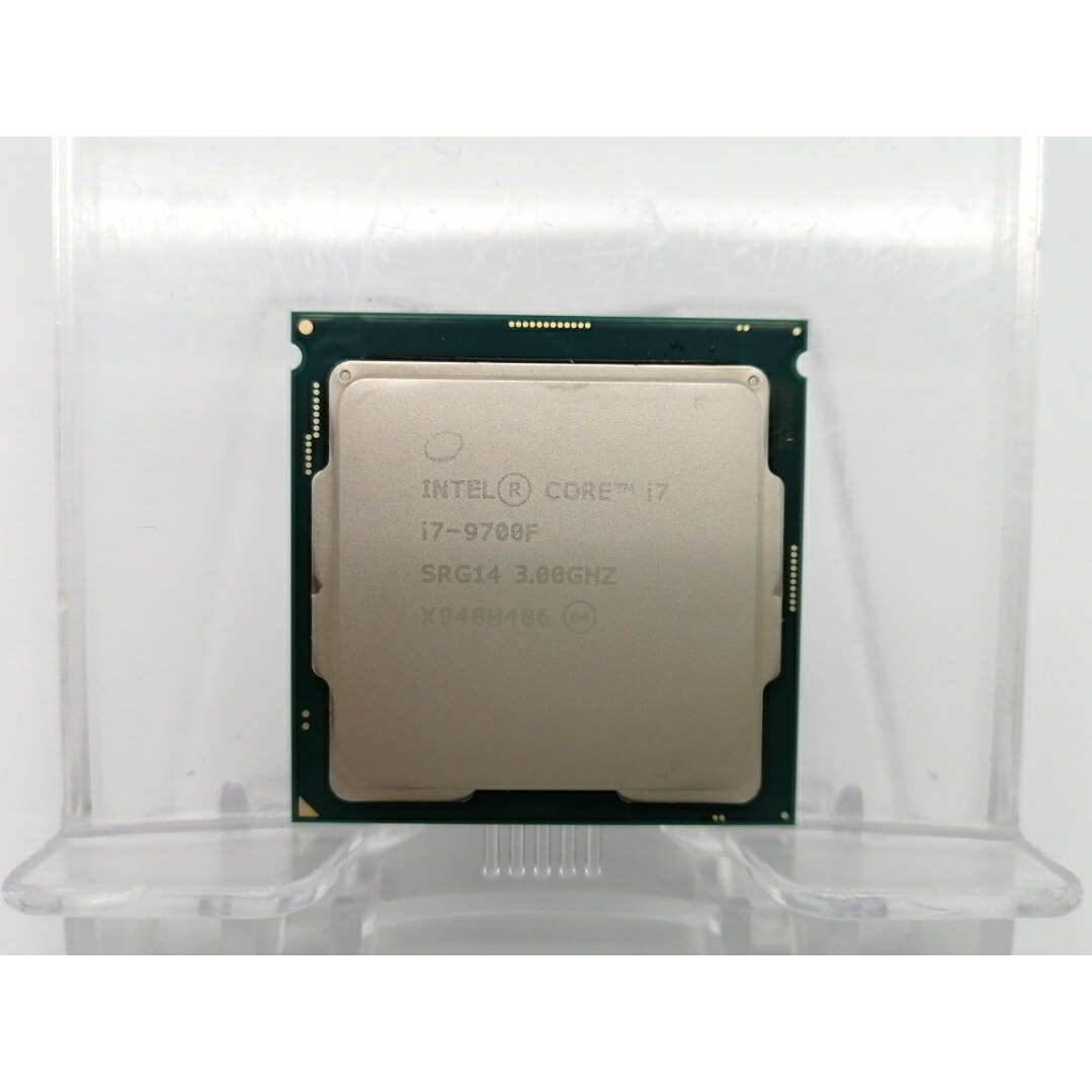 【中古】Intel Core i7-9700F (3GHz/結核症:4.7GHz/SRG14/R0) bulk LGA1151/8C/8T/L3 12M/No iGPU/TDP65W【EC真っただ中】引きうける継続期間１週