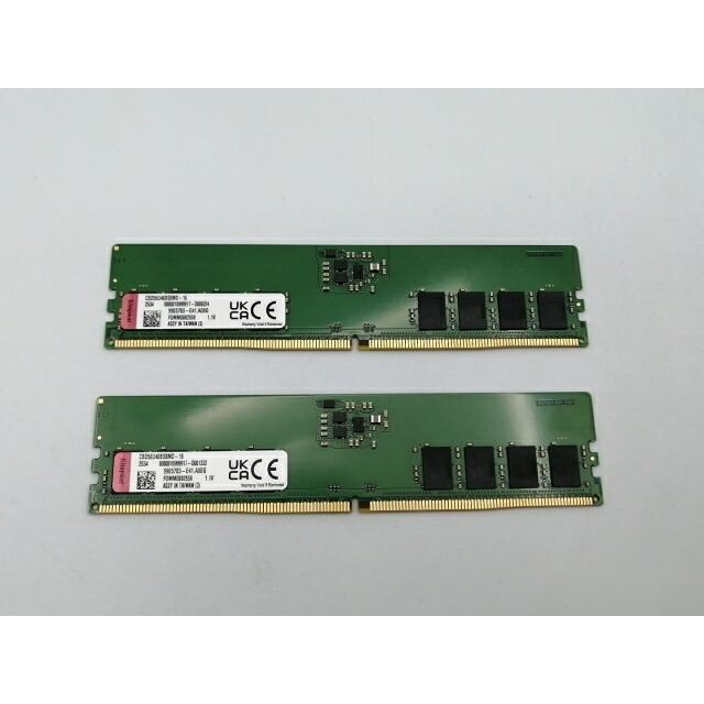 【中古】DDR5 16GB 2枚組（合計32GB） DDR5-5600(PC5-44800)【デスクトップPC用】【ECセンター】保証期間１週間