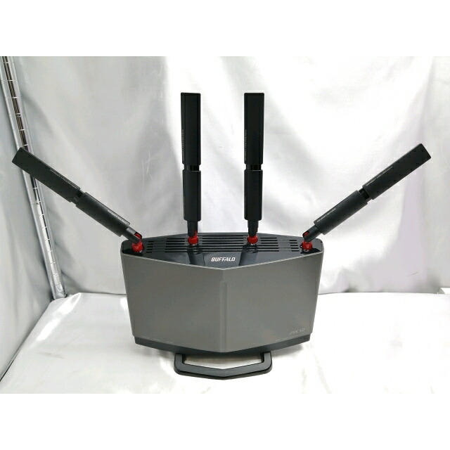 【中古】BUFFALO AirStation WXR-5950AX12 チタニウムグレー Wi-Fi6(11ax)/2019年10月【ECセンター】保証期間１週間｜じゃんぱら店