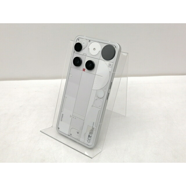 【中古】NOTHING モバイル 【SIMフリー】 Nothing Phone (3) ホワイト 12GB 256GB【仙台イービーンズ】保証期間１ヶ月【ランクA】