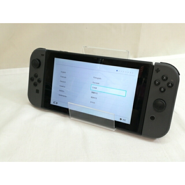 【中古】Nintendo Switch 本体 Joy-Con(L)/(R) グレー HAC-S-KAAAA 【2017年3月】【仙台イービーンズ】保証期間１ヶ月【ランクB】｜じゃんぱら店