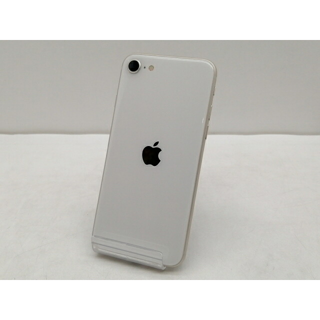 【中古】Apple docomo 【SIMフリー】 iPhone SE（第3世代） 64GB スターライト MMYD3J/A【仙台イービーンズ】保証期間１ヶ月【ランクC】