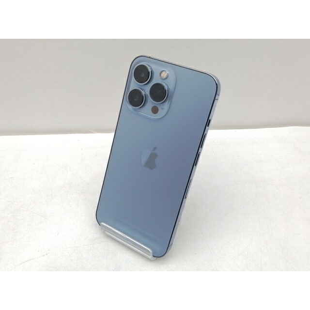 【中古】Apple SoftBank 【SIMフリー】 iPhone 13 Pro 128GB シエラブルー MLUK3J/A【仙台イービーンズ】保証期間１ヶ月【ランクC】