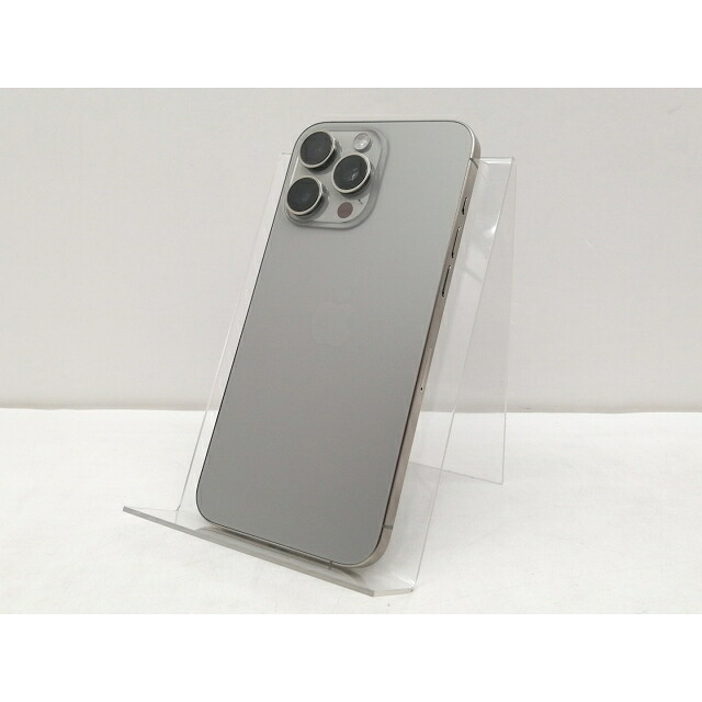 【中古】Apple docomo 【SIM無償性】 iPhone 15 Pro Max 256GB 自然的チタニウム MU6R3J/A【仙台イービーンズ】引きうける継続期間１ヶ月【位置づけるB】