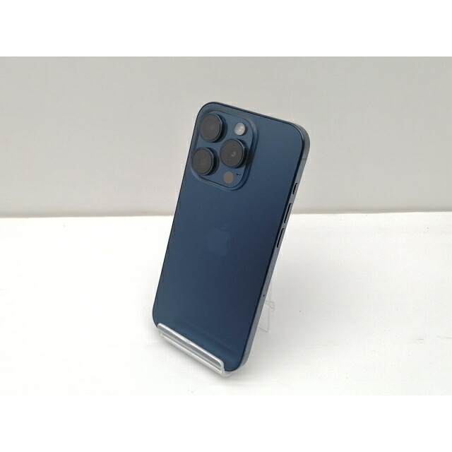 【中古】Apple au 【SIMフリー】 iPhone 15 Pro 256GB ブルーチタニウム MTUG3J/A【仙台イービーンズ】保証期間1ヶ月【ランクA】|じゃんぱら店