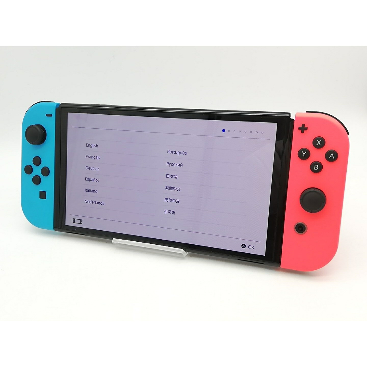 【中古】Nintendo Switch 本体 (有機ELモデル) HEG-S-KABAA ネオンブルー・ネオンレッド 【2021年10月】【鹿児島中町】保証期間1ヶ月【ランクB】|じゃんぱら店