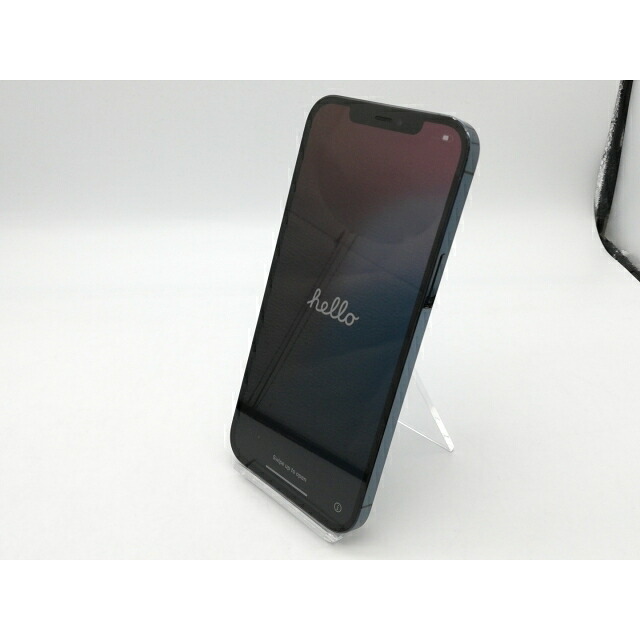 【中古】Apple SoftBank 【SIMロック解除済み】 iPhone 12 Pro Max 256GB パシフィックブルー MGD23J/A【鹿児島中町】保証期間１ヶ月【ランクC】