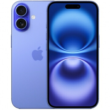 【未使用】Apple mineo 【SIMフリー】 iPhone 16 128GB ウルトラマリン MYDU3J/A【福岡天神】保証期間３ヶ月