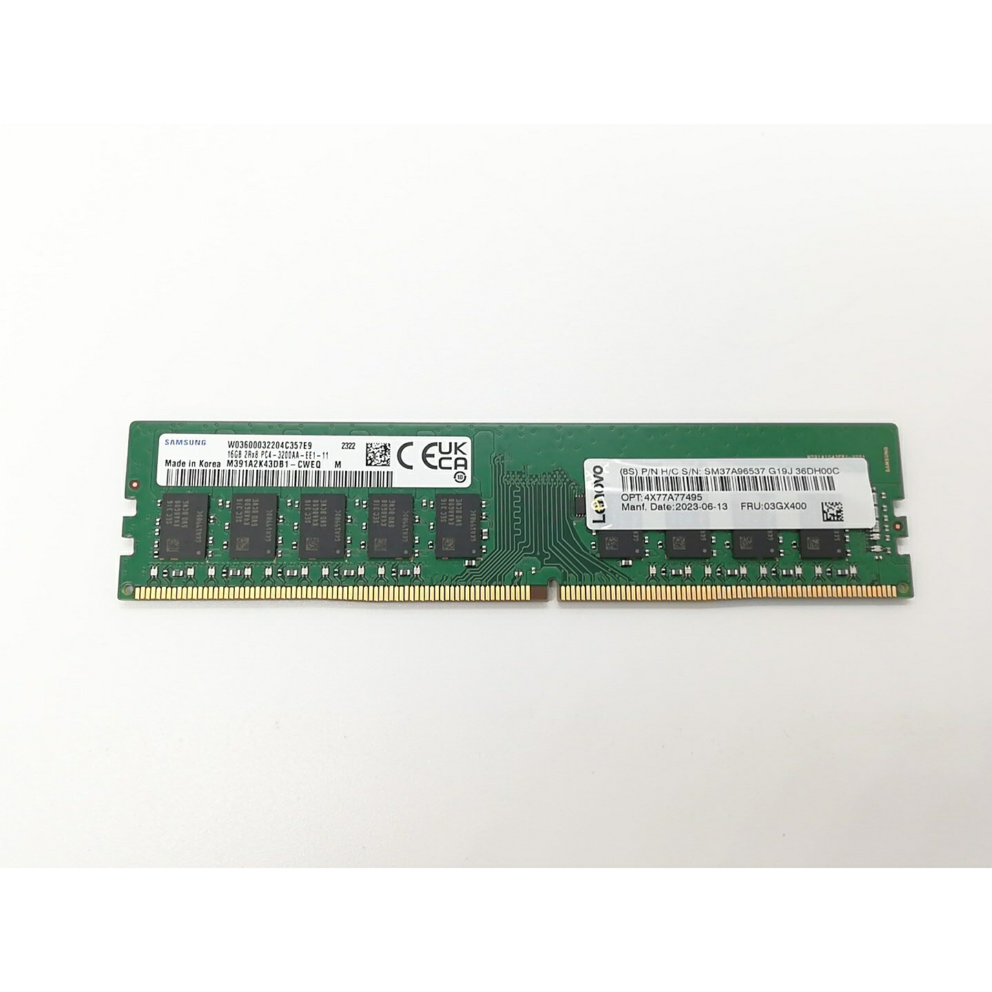 【中古】DDR4 16GB PC4-25600(DDR4-3200)【デスクトップPC用】【福岡天神】保証期間１週間