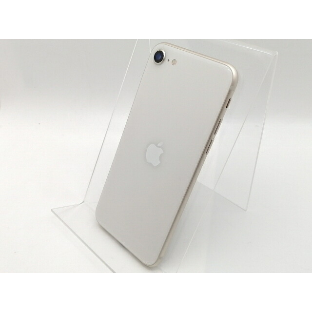 【中古】Apple au 【SIMフリー】 iPhone SE（第3世代） 64GB スターライト MMYD3J/A【津田沼】保証期間１ヶ月【ランクB】｜じゃんぱら店