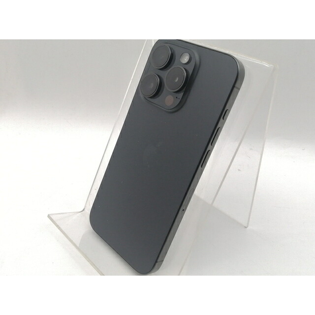 【中古】Apple モバイル 【SIMフリー】 iPhone 15 Pro 128GB ブラックチタニウム MTU73J/A【津田沼】保証期間１ヶ月【ランクA】
