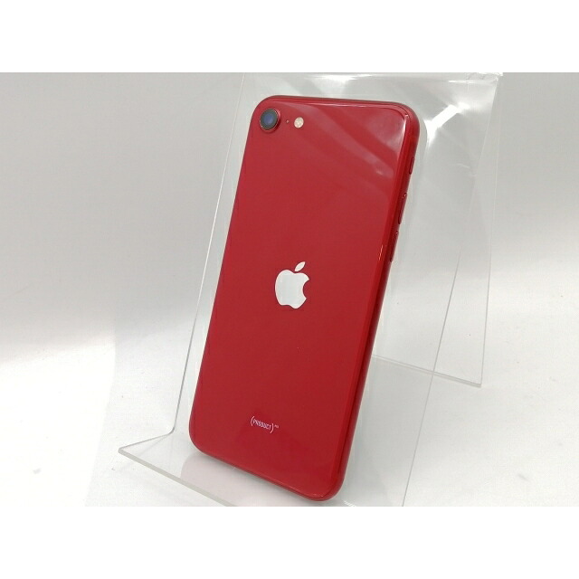 【中古】Apple au 【SIM鍵を掛ける取りけす済み】 iPhone SE（第2時人） 64GB (PRODUCT)RED MHGR3J/A（後期型番）【津田沼】引き受ける継続期間１ヶ月【序列付けるC】